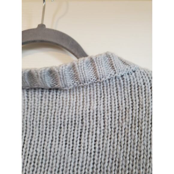 Wooden Ships Paola Buendia Gray Leopard Star Wool Blend Sweater, Small / Medium - Picture 8 of 10